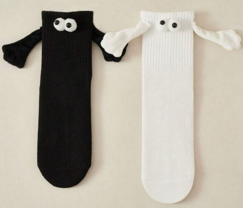 2 Pairs Cute Funny Couple Socks