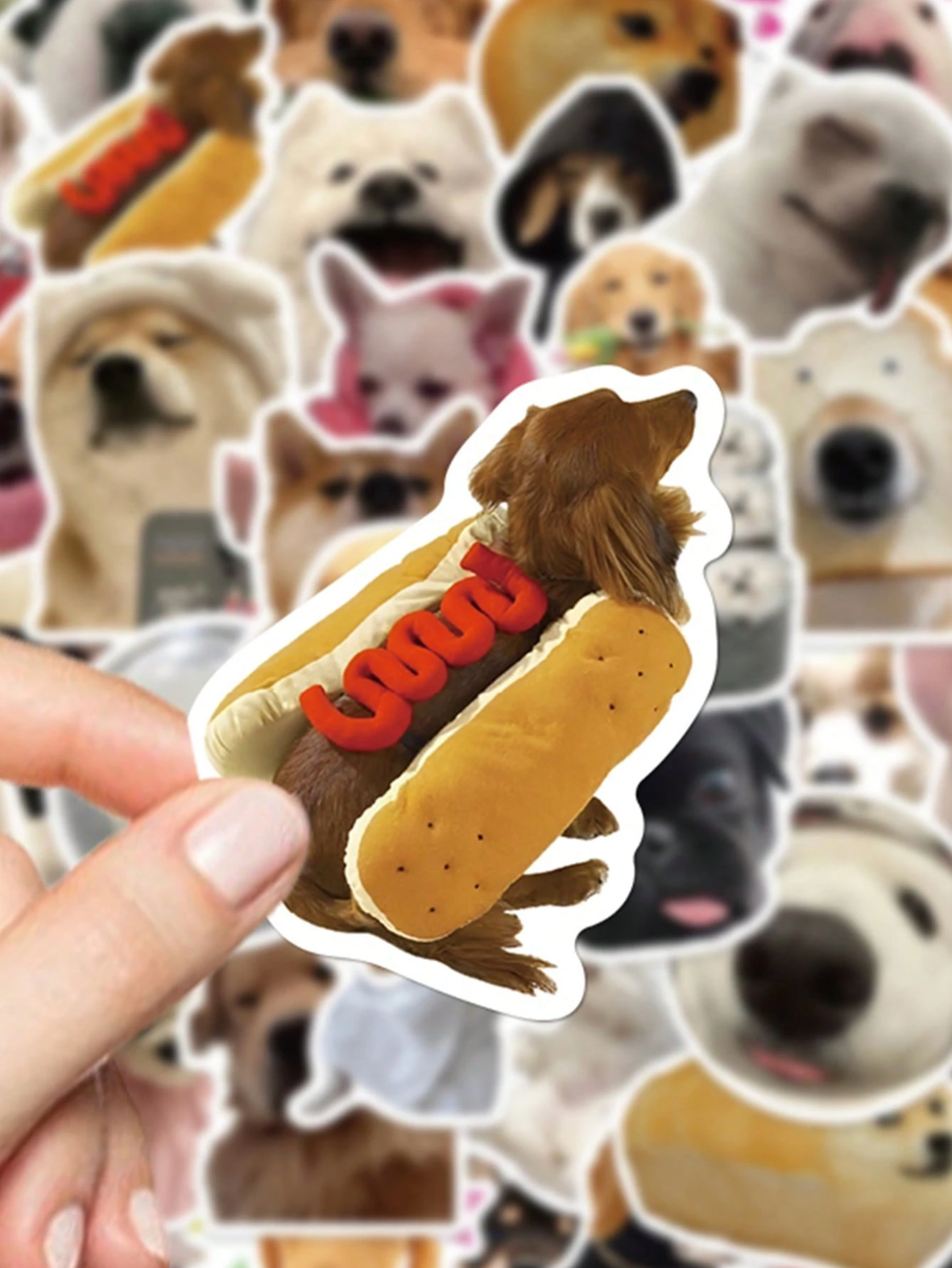 50pcs Funny Dog Meme Stickers
