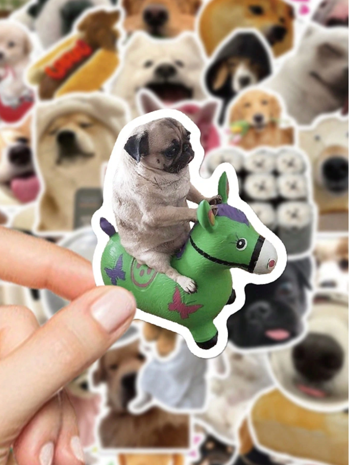 50pcs Funny Dog Meme Stickers