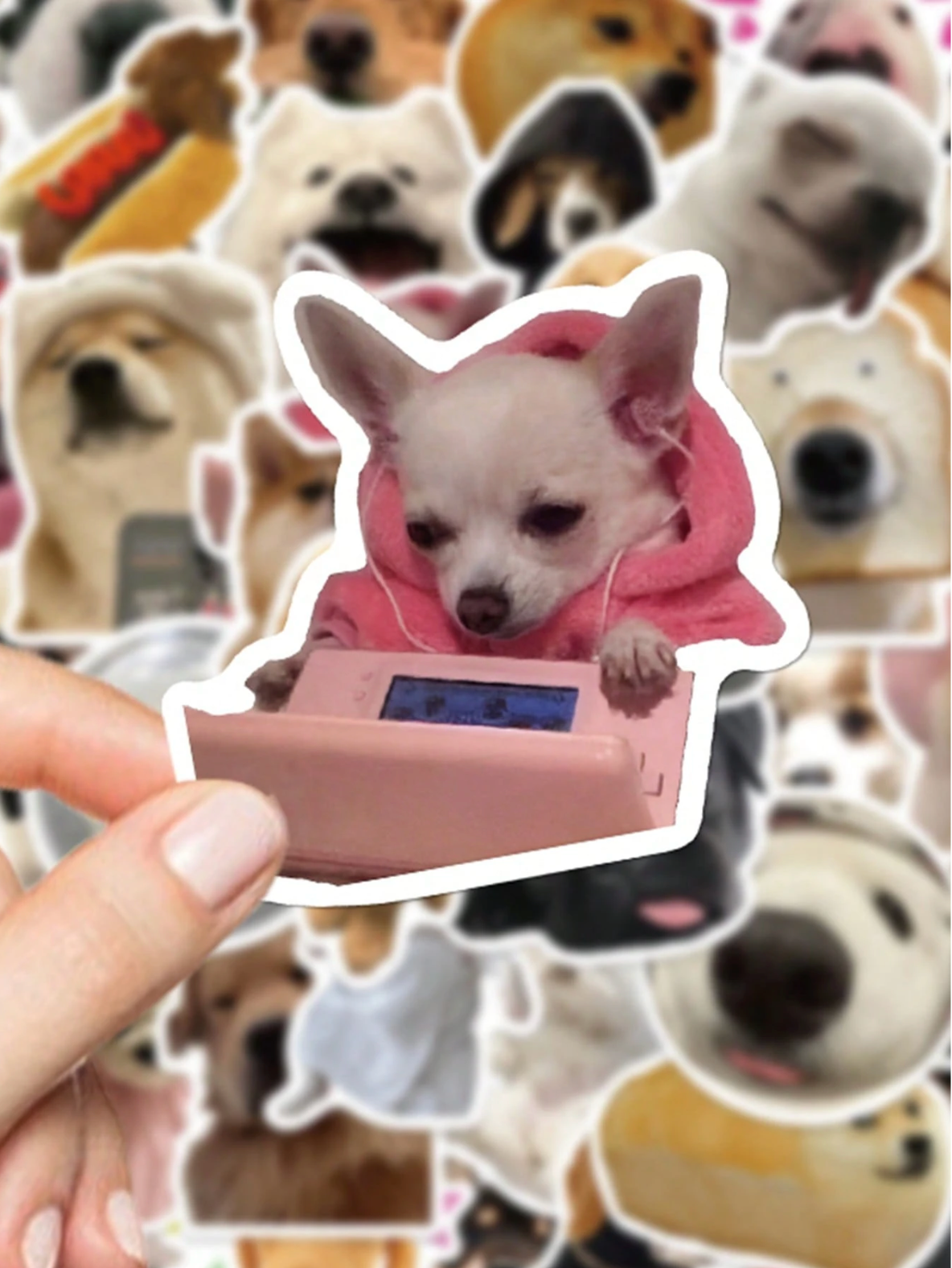 50pcs Funny Dog Meme Stickers