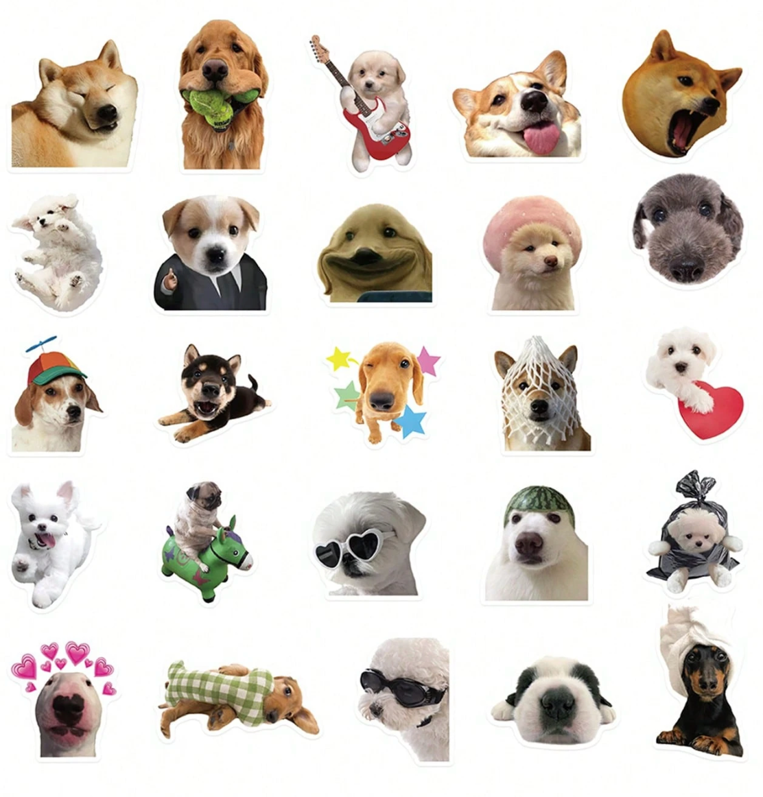 50pcs Funny Dog Meme Stickers