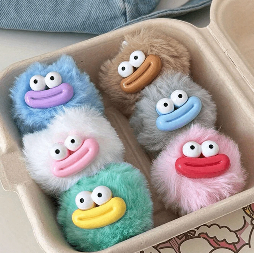 1pc Cute Sausage Mouth Plush Ball