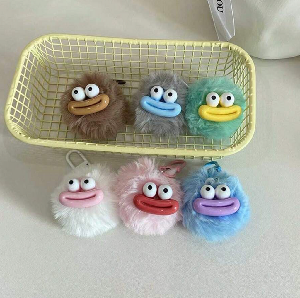 1pc Cute Sausage Mouth Plush Ball