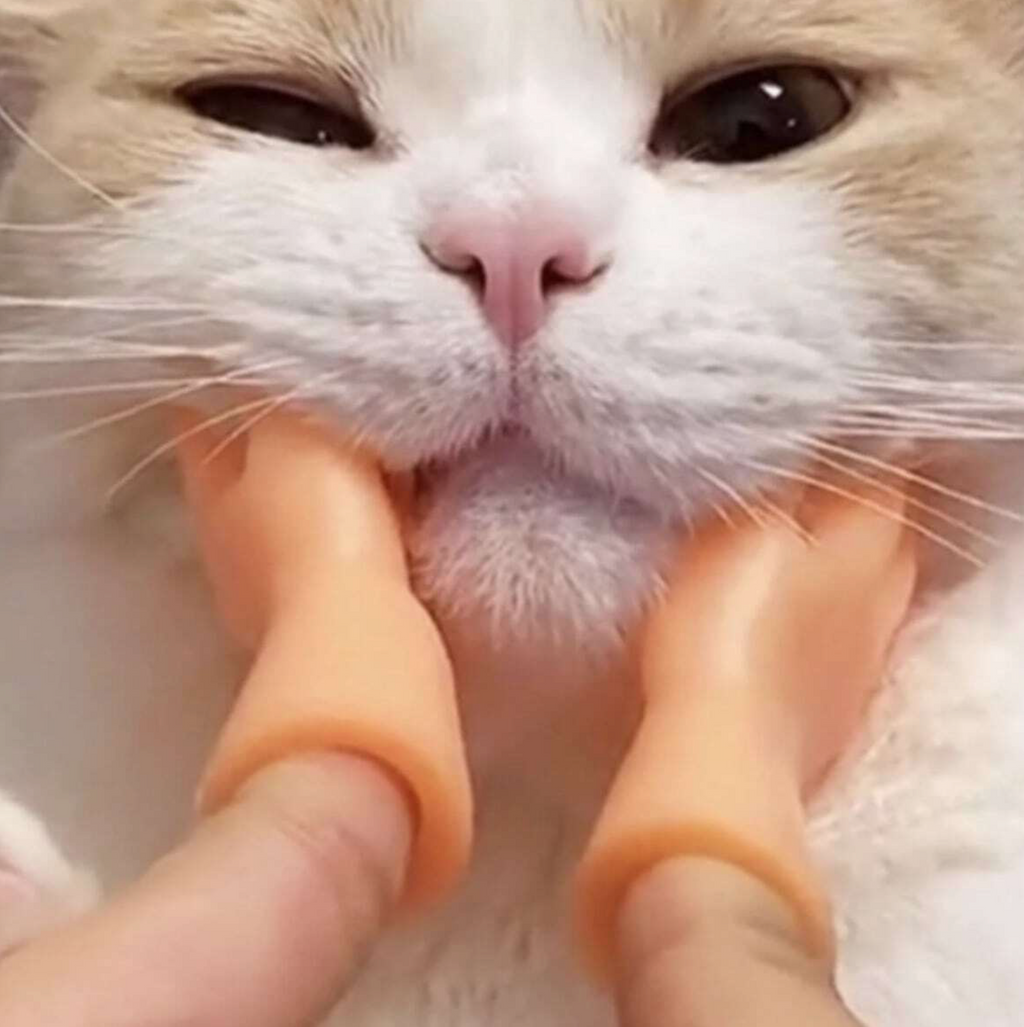 2pcs Tiny Finger Hands Flat Hand Style Mini