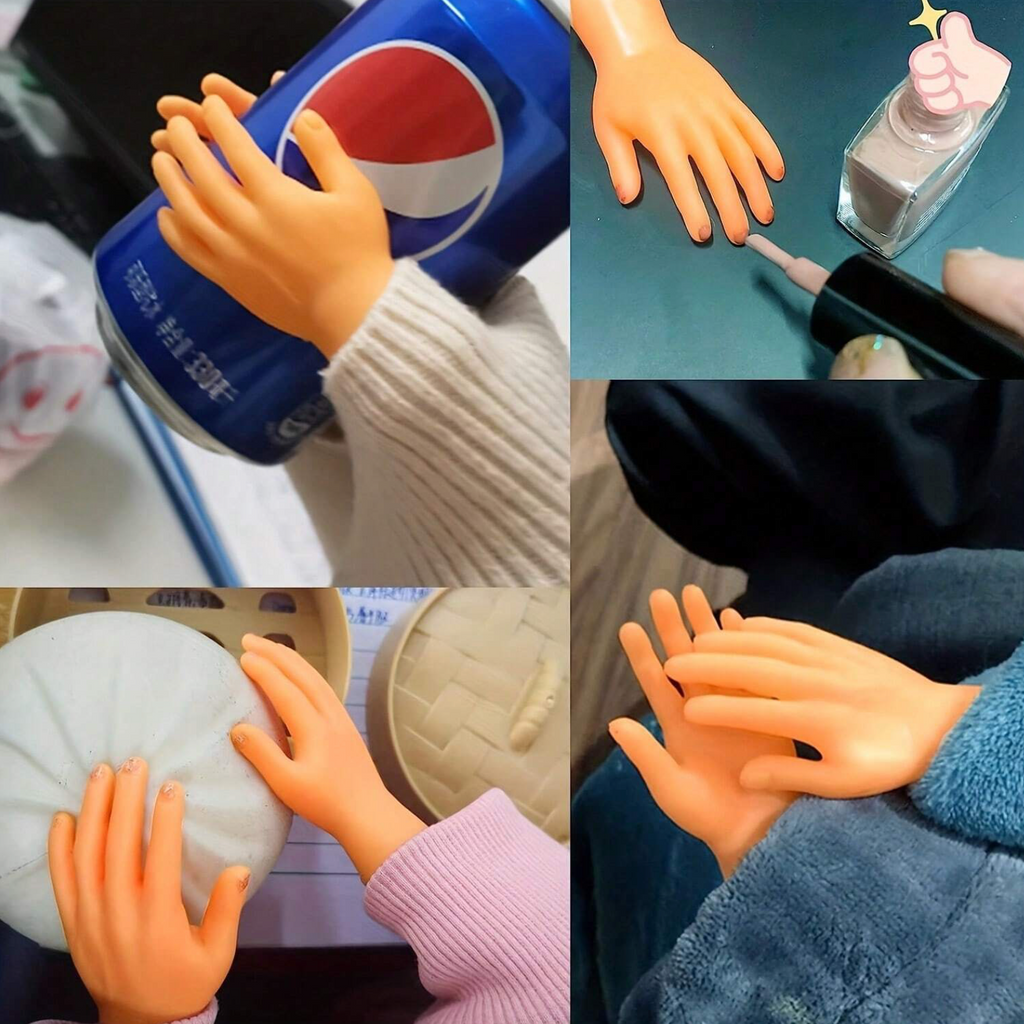 2pcs Tiny Finger Hands Flat Hand Style Mini