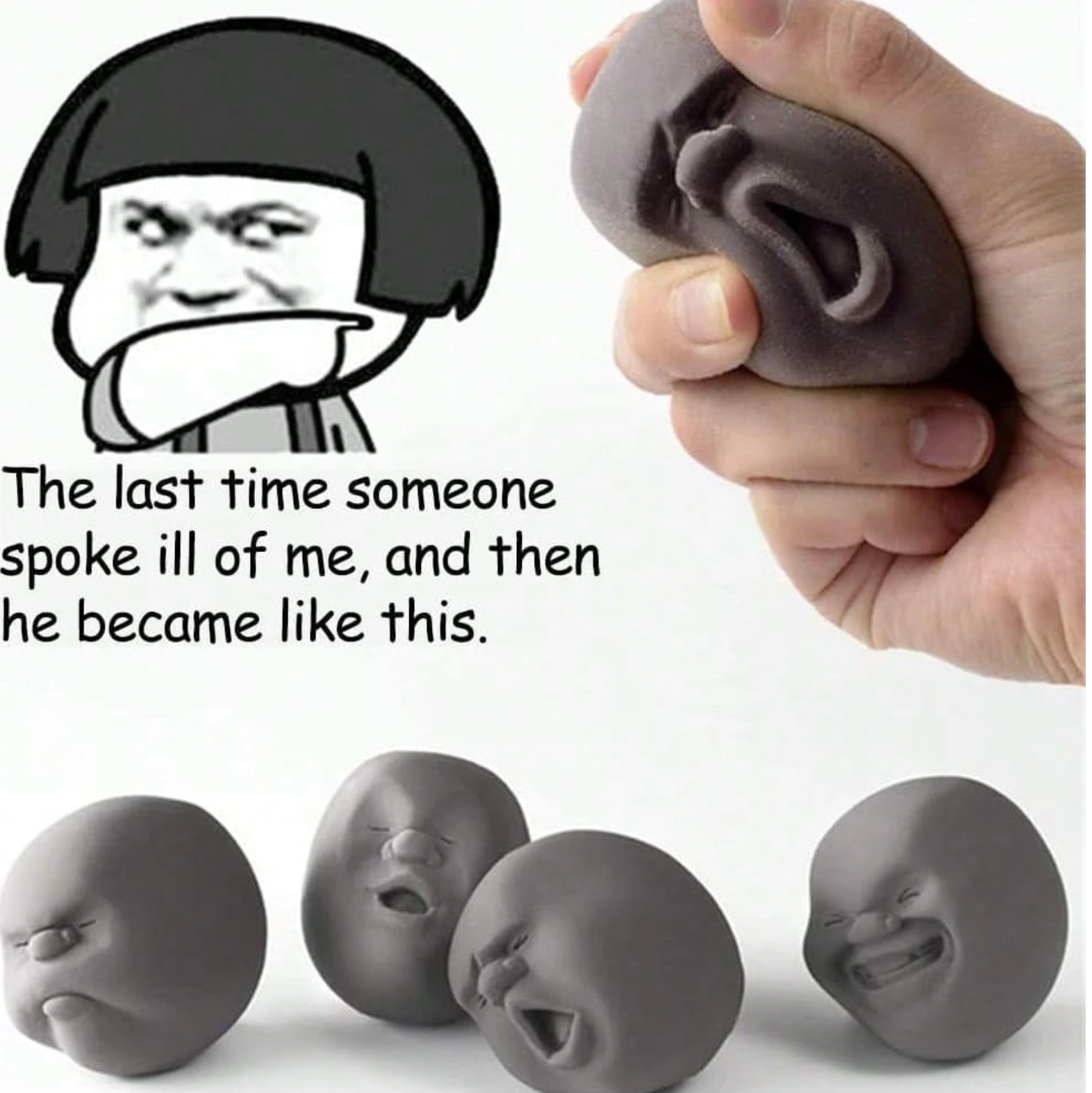 Funny Human Face Emotion Balls - Fidget Stress Relief Squeeze Balls For Adults