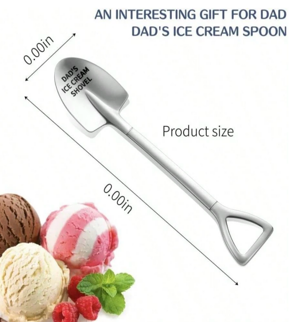 Stainless Steel Ice Cream Shovel For Dad`s Birthday