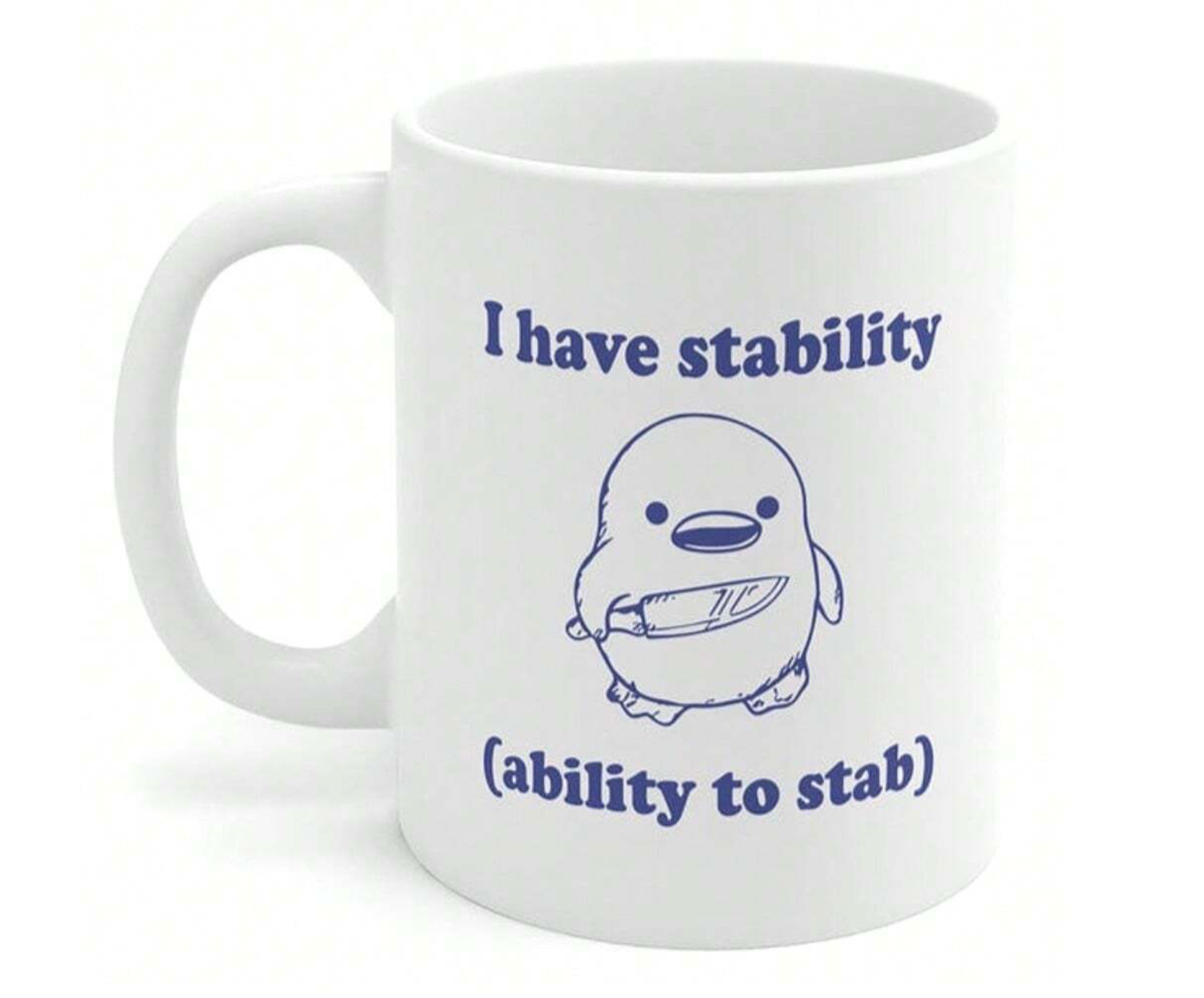 Funny Mug Gift - I Have Stability, 11 Oz Funny Meme Mug