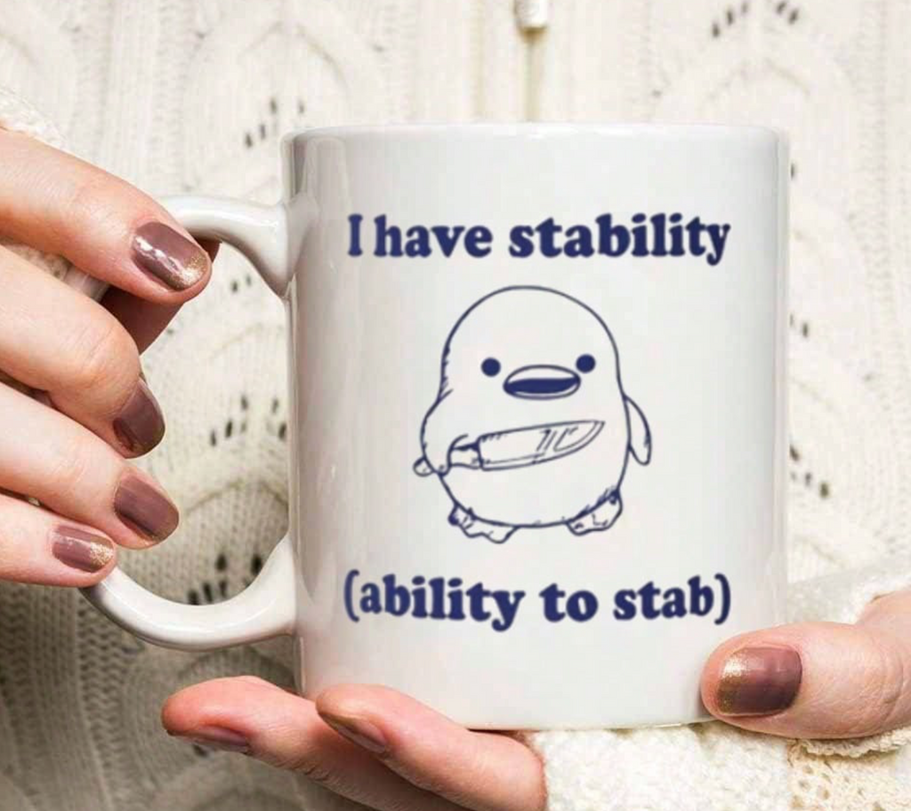Funny Mug Gift - I Have Stability, 11 Oz Funny Meme Mug