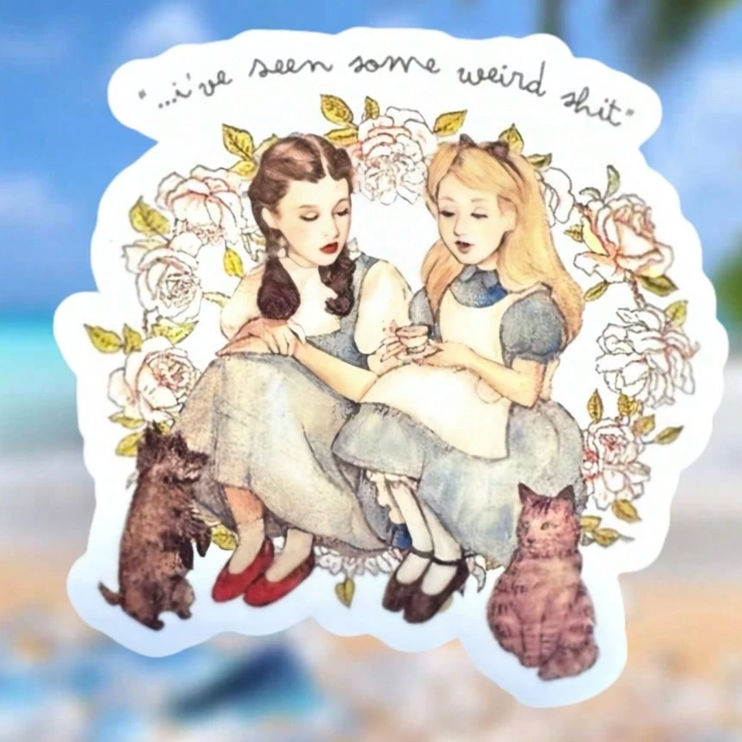 Retro Vintage Funny Quote Sticker With 'I've Seen Some Weird  Sh*t