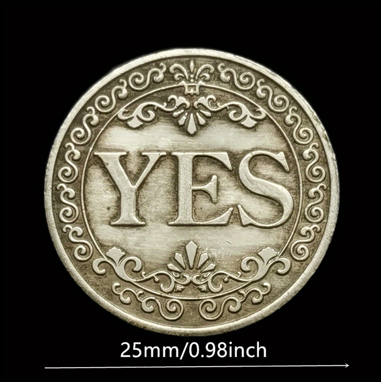 YES Or NO Lucky Coin Make Decision Souvenir Coin Double Sided Badge Collectible Gifts