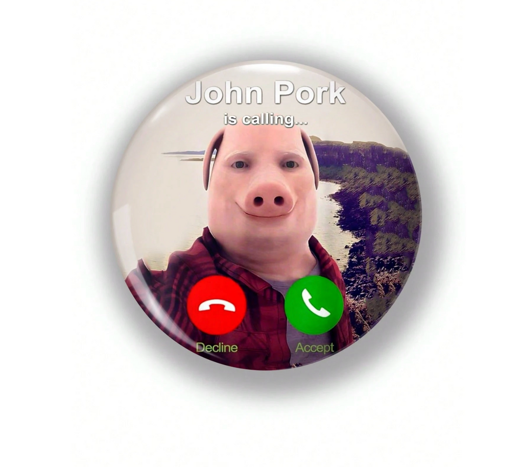 Funny Pattern Badge Brooch