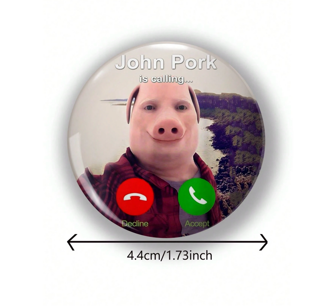 Funny Pattern Badge Brooch