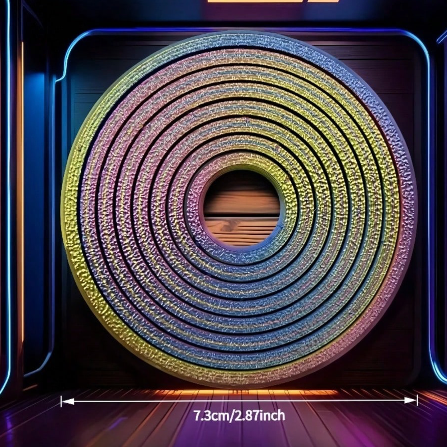 Mini Creative Stress-Relieving Spinning Top, Christmas-Themed Spinning Ring Physics Top