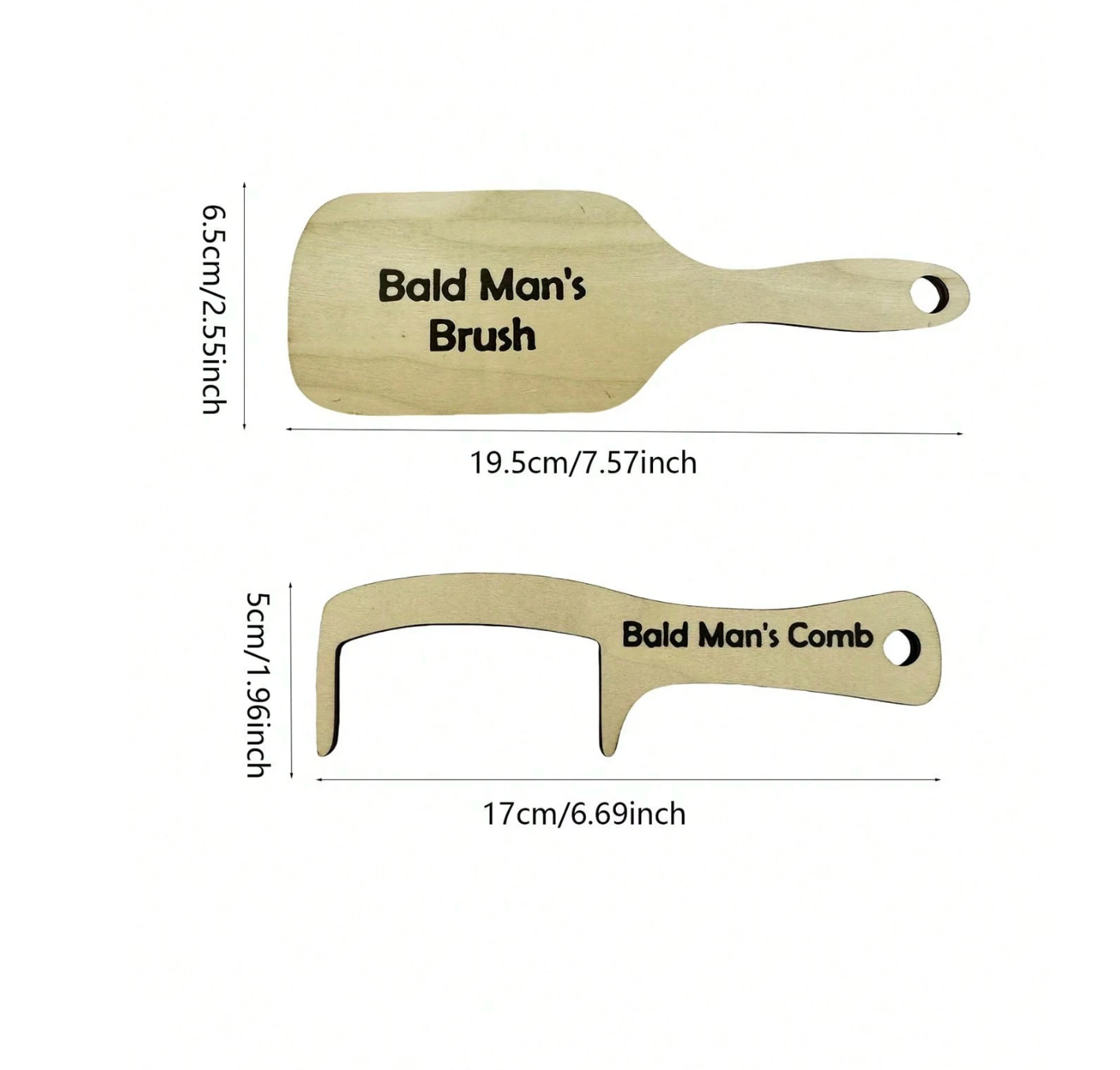 1pc Funny Gift Comb For Bald Men