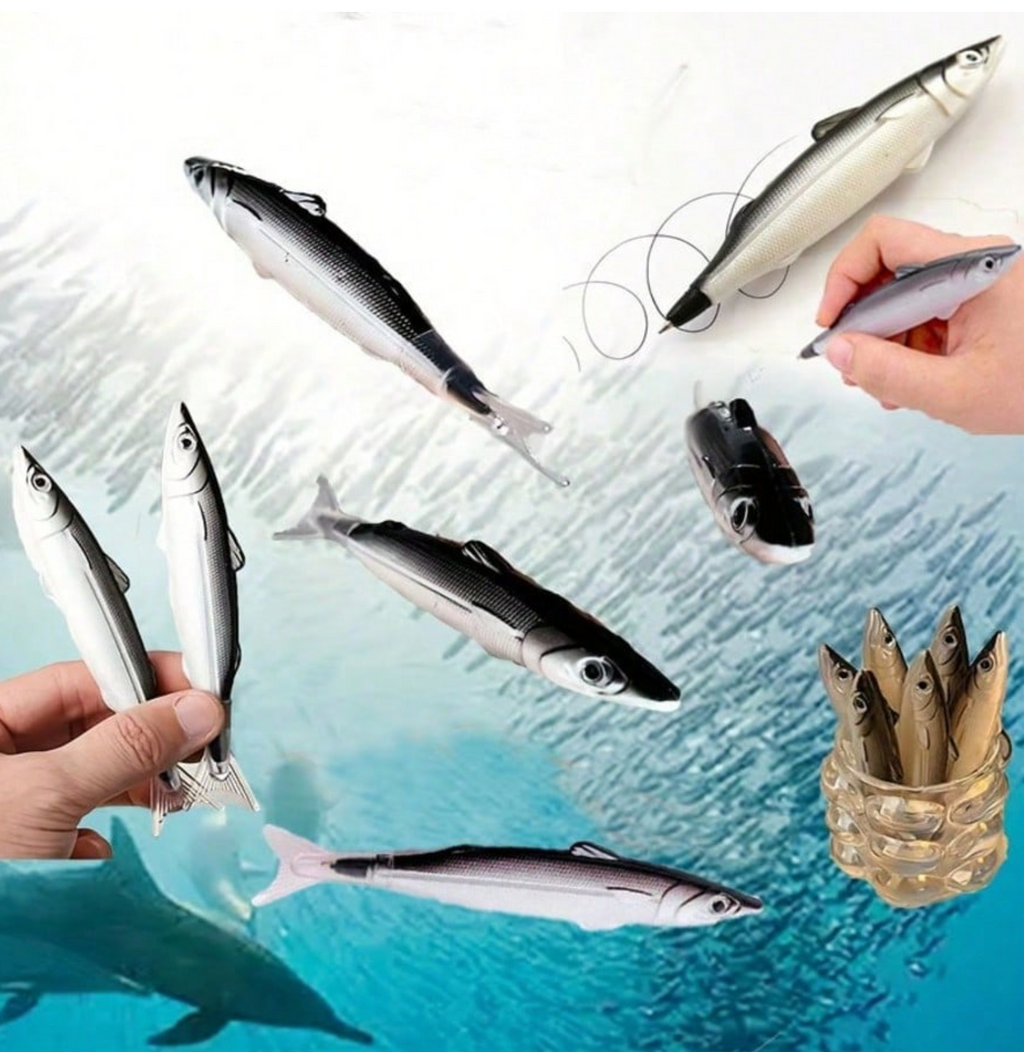 Creative Ocean Series Ballpoint Pen, Fish Styling Pen Gift Ballpoint Pen
