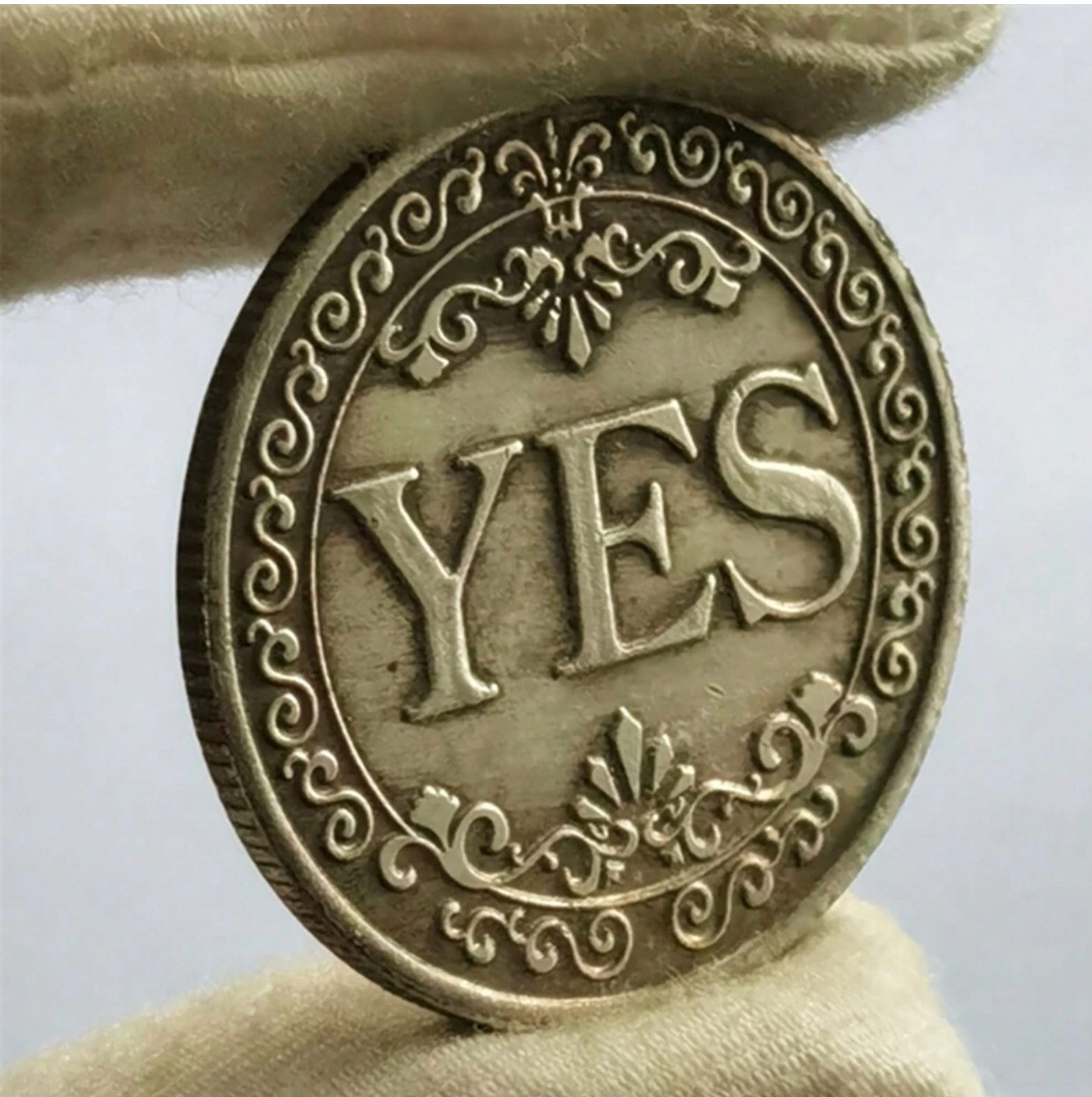 YES Or NO Lucky Coin Make Decision Souvenir Coin Double Sided Badge Collectible Gifts