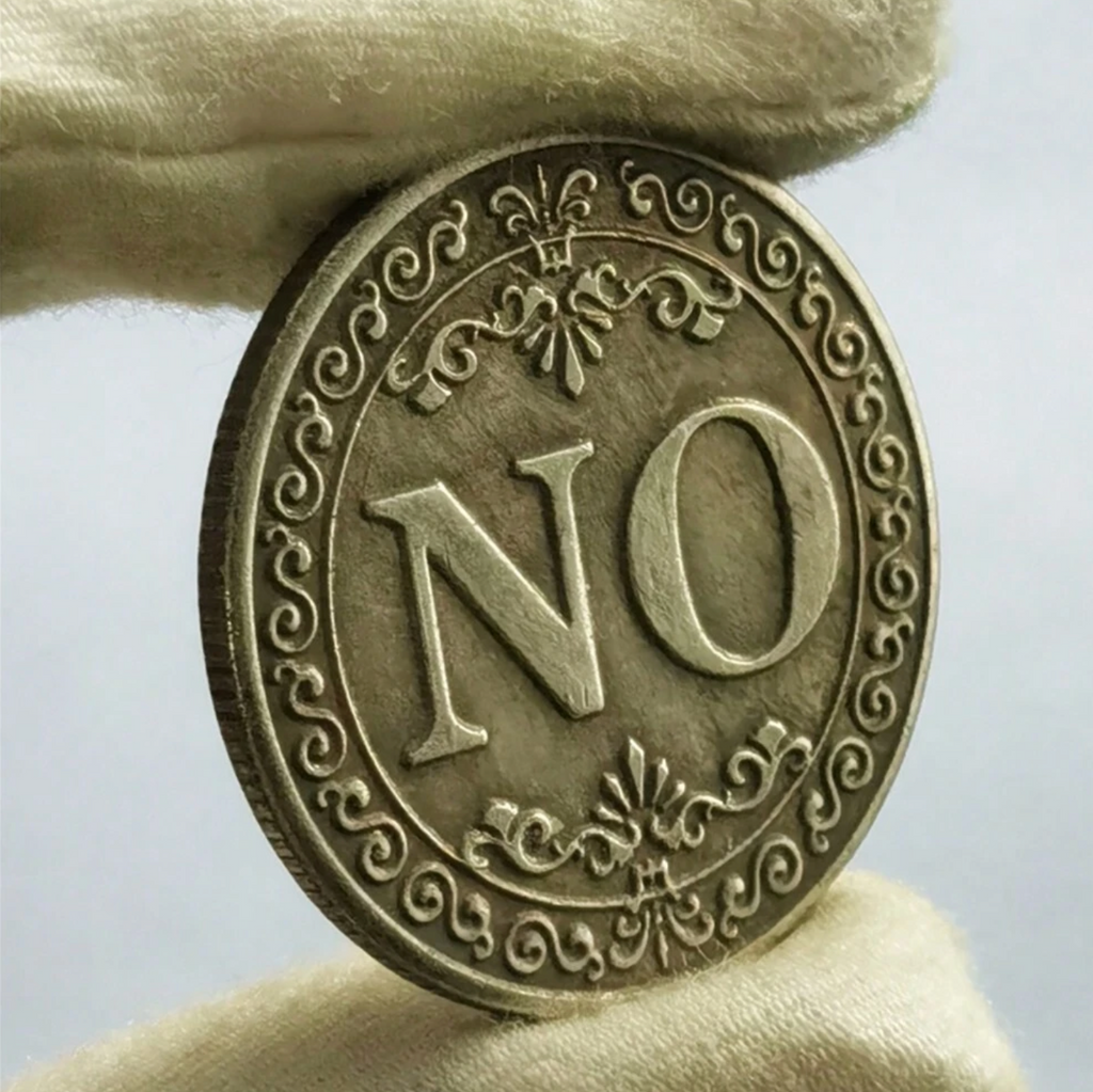 YES Or NO Lucky Coin Make Decision Souvenir Coin Double Sided Badge Collectible Gifts