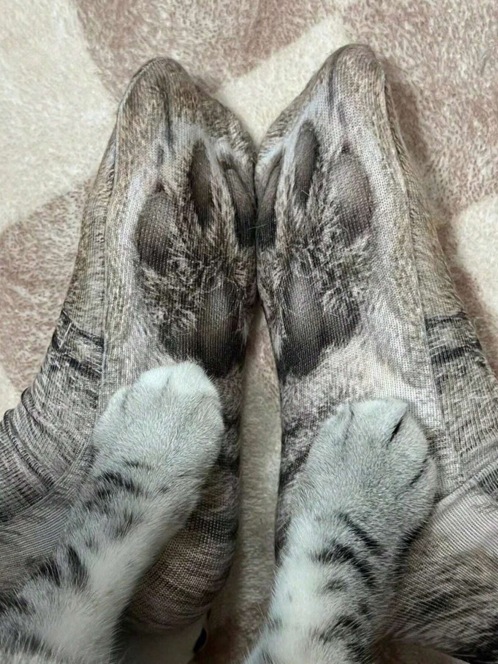 1 Pair Unisex 3d Printed Animal Patterned Mid-Calf Socks